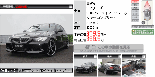 3シリーズ 330iハイライン シュニッツァーコンプリート