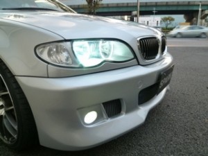 BMW　E46のヘッドライト点灯